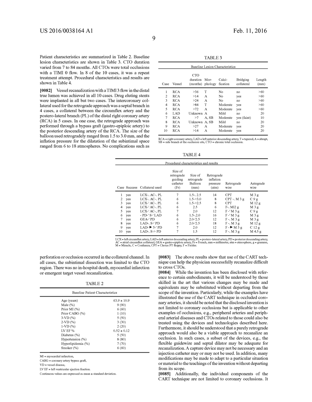 RECANALIZING OCCLUDED VESSELS USING CONTROLLED ANTEGRADE AND RETROGRADE     TRACKING - diagram, schematic, and image 34