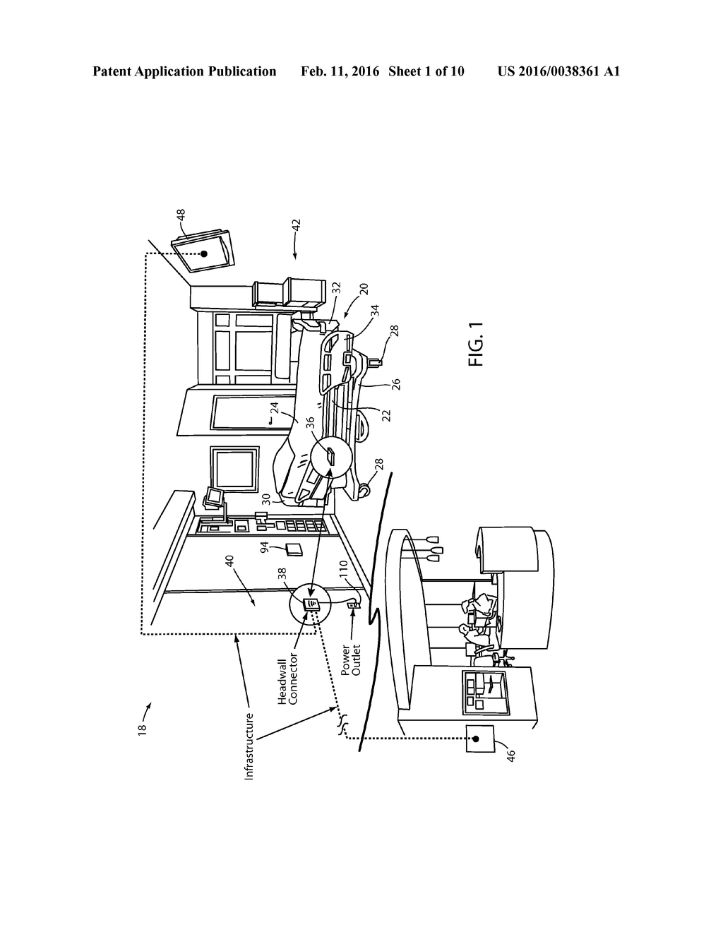 PATIENT SUPPORT APPARATUSES WITH WIRELESS HEADWALL COMMUNICATION - diagram, schematic, and image 02