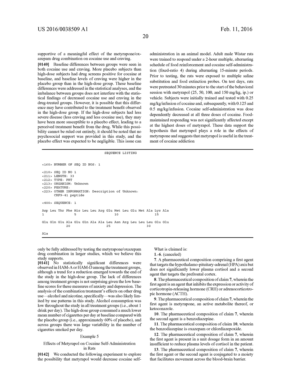 Compositions and Methods for the Treatment of Addiction, Psychiatric     Disorders, and Neurodegenerative Disease - diagram, schematic, and image 21