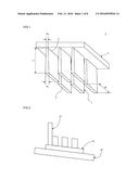 ELECTRODE FOR ELECTRICAL DISCHARGE MACHINING AND METHOD FOR MANUFACTURING     HONEYCOMB STRUCTURE FORMING DIE diagram and image