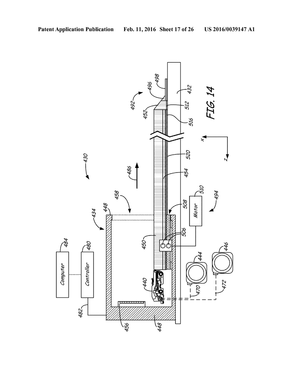 ADDITIVE MANUFACTURING SYSTEM WITH EXTENDED PRINTING VOLUME, AND METHODS     OF USE THEREOF - diagram, schematic, and image 18