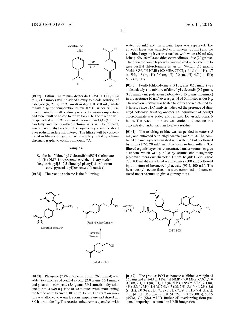 Pharmaceutical Compositions Comprising Deuterium-Enriched Perillyl     Alcohol, Iso-Perillyl Alcohol and Derivatives Thereof - diagram, schematic, and image 16