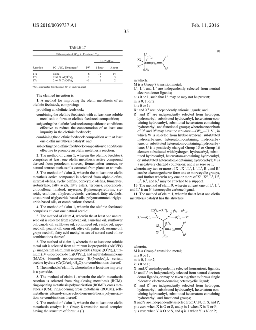 USE OF SOLUBLE METAL SALTS IN METATHESIS REACTIONS - diagram, schematic, and image 36