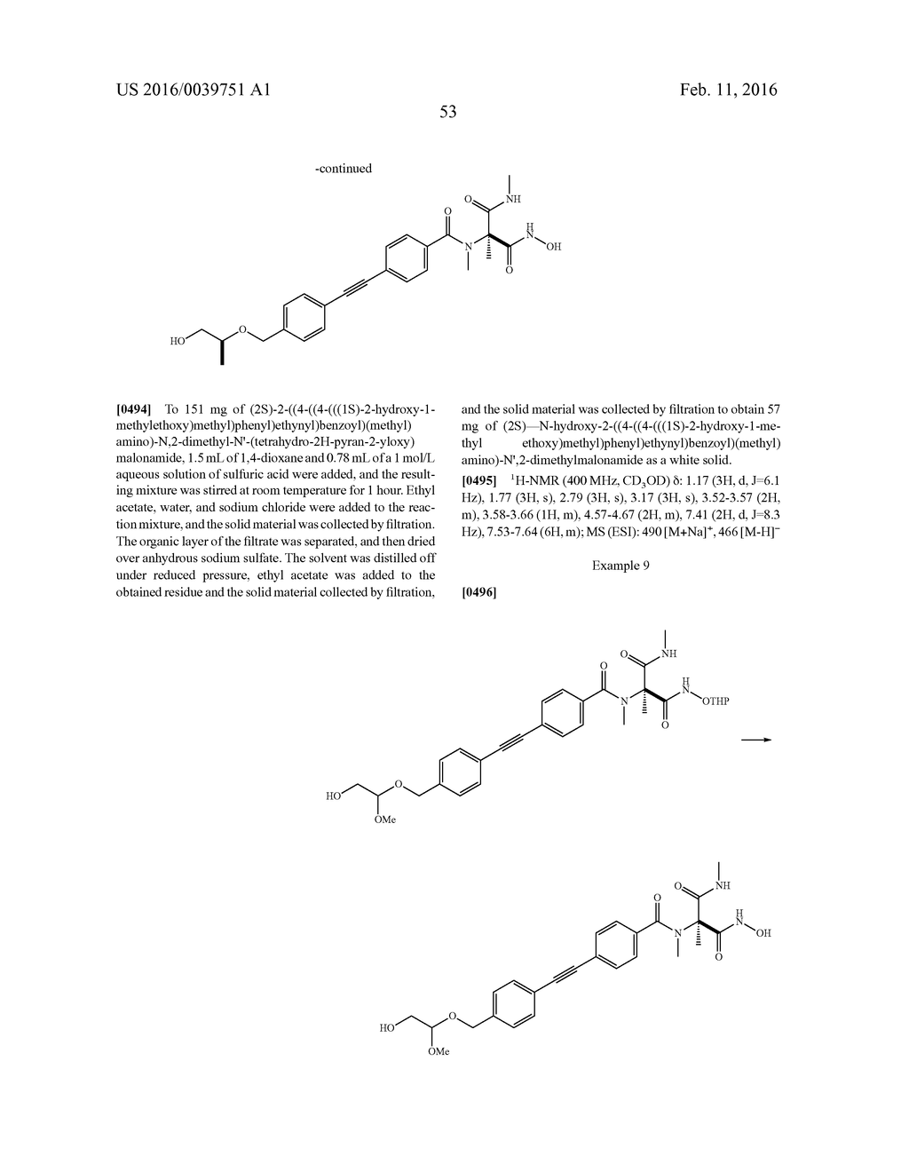 NOVEL HYDROXAMIC ACID DERIVATIVE OR SALT THEREOF - diagram, schematic, and image 54