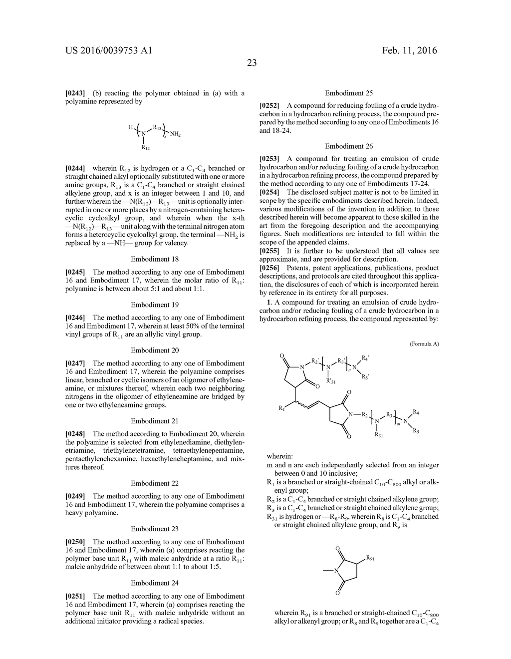 FUNCTIONALIZED POLYMERS CONTAINING POLYAMINE SUCCINIMIDE FOR ANTIFOULING     IN HYDROCARBON REFINING PROCESSES - diagram, schematic, and image 33