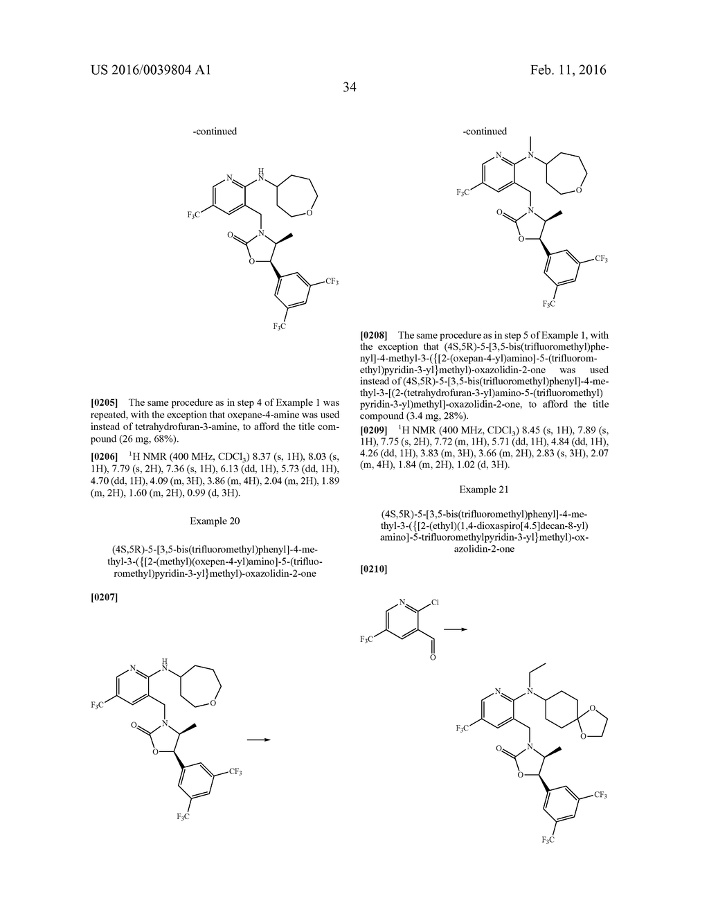 NOVEL OXAZOLIDINONE DERIVATIVE AS CETP INHIBITOR, ITS PREPARATION METHOD,     AND PHARMACEUTICAL COMPOSITION COMPRISING THE SAME - diagram, schematic, and image 35