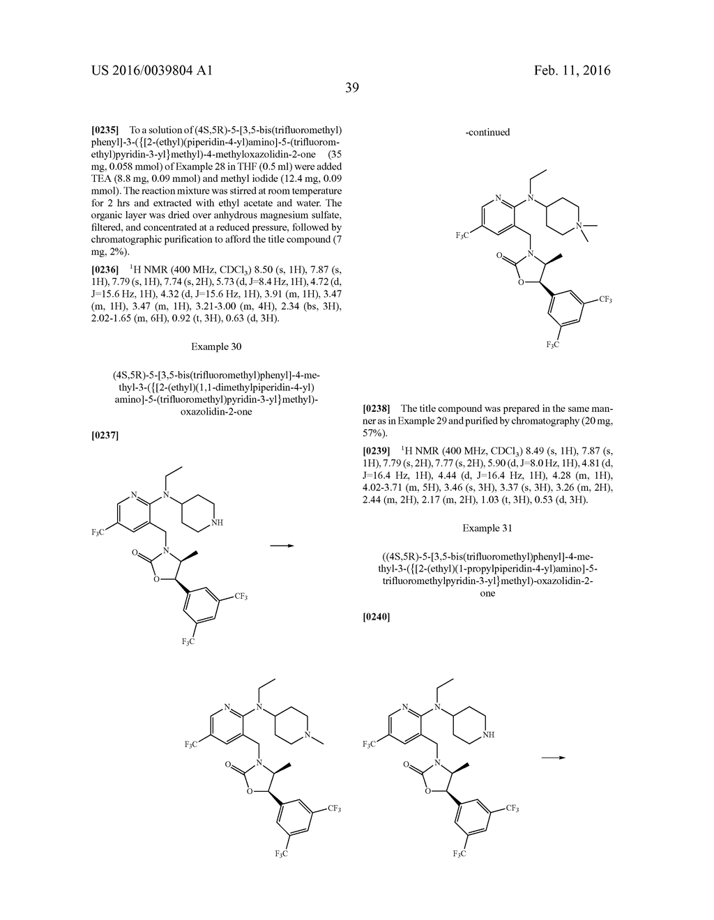 NOVEL OXAZOLIDINONE DERIVATIVE AS CETP INHIBITOR, ITS PREPARATION METHOD,     AND PHARMACEUTICAL COMPOSITION COMPRISING THE SAME - diagram, schematic, and image 40