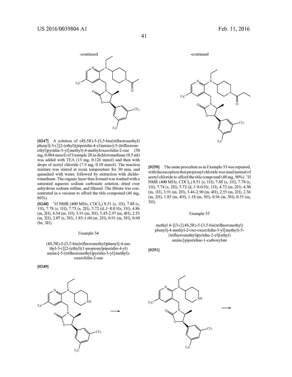 NOVEL OXAZOLIDINONE DERIVATIVE AS CETP INHIBITOR, ITS PREPARATION METHOD,     AND PHARMACEUTICAL COMPOSITION COMPRISING THE SAME - diagram, schematic, and image 42