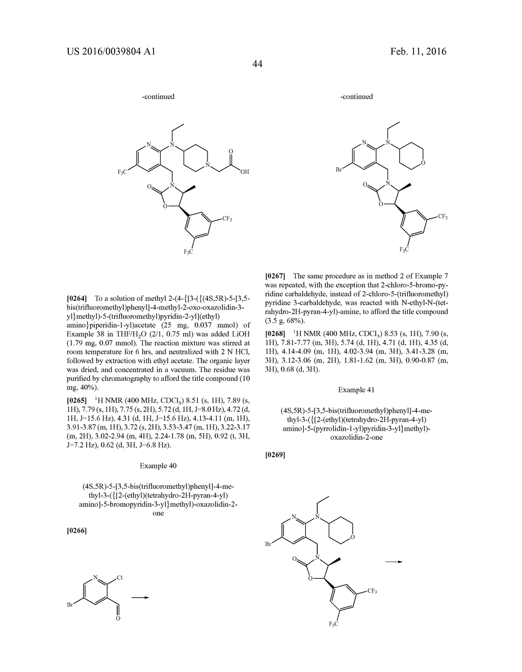 NOVEL OXAZOLIDINONE DERIVATIVE AS CETP INHIBITOR, ITS PREPARATION METHOD,     AND PHARMACEUTICAL COMPOSITION COMPRISING THE SAME - diagram, schematic, and image 45