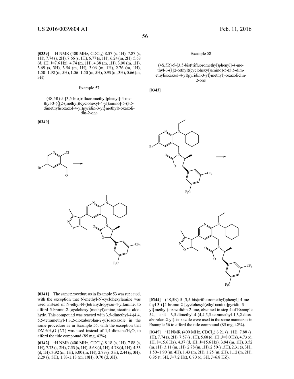 NOVEL OXAZOLIDINONE DERIVATIVE AS CETP INHIBITOR, ITS PREPARATION METHOD,     AND PHARMACEUTICAL COMPOSITION COMPRISING THE SAME - diagram, schematic, and image 57
