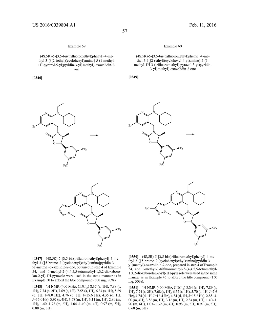 NOVEL OXAZOLIDINONE DERIVATIVE AS CETP INHIBITOR, ITS PREPARATION METHOD,     AND PHARMACEUTICAL COMPOSITION COMPRISING THE SAME - diagram, schematic, and image 58