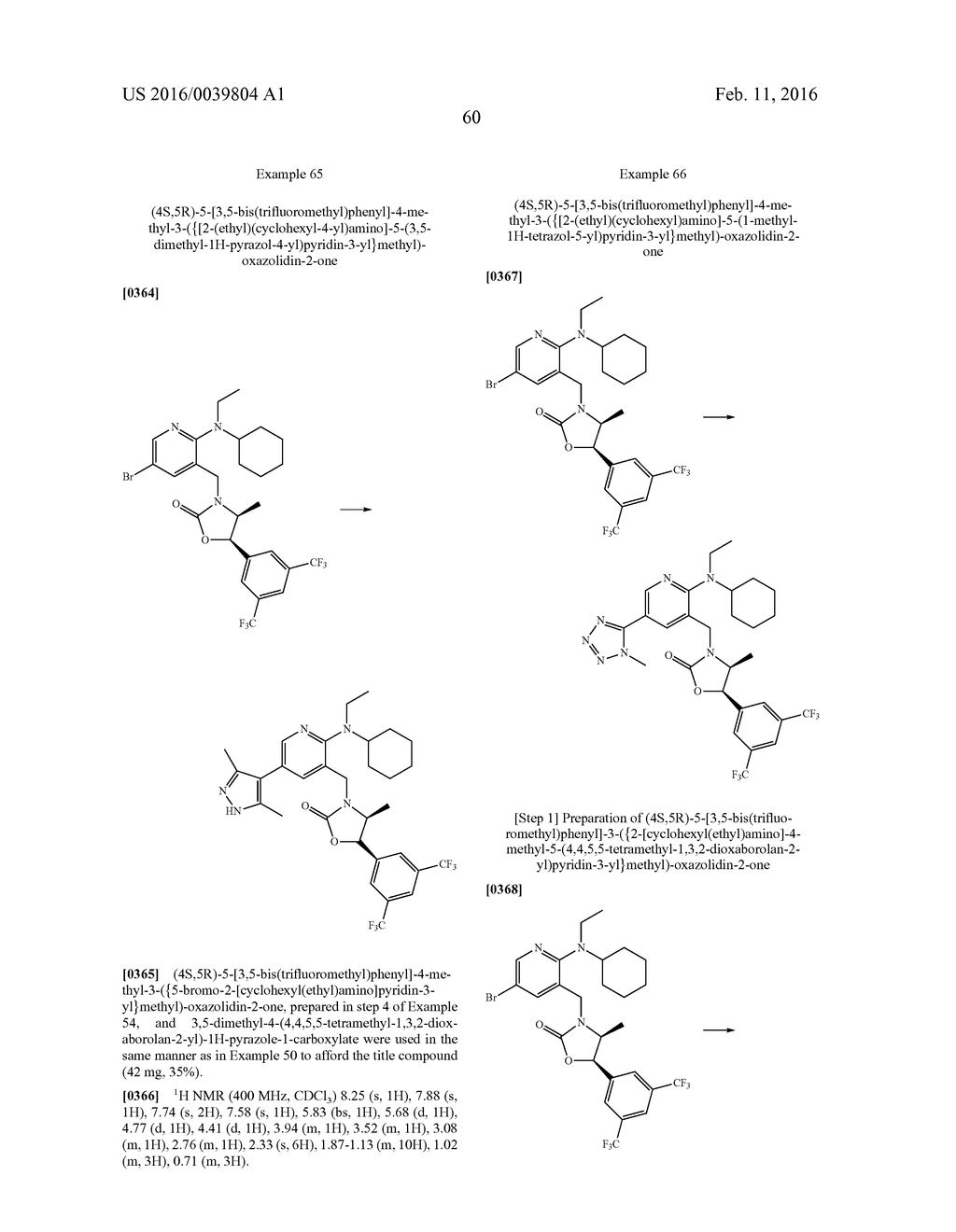 NOVEL OXAZOLIDINONE DERIVATIVE AS CETP INHIBITOR, ITS PREPARATION METHOD,     AND PHARMACEUTICAL COMPOSITION COMPRISING THE SAME - diagram, schematic, and image 61