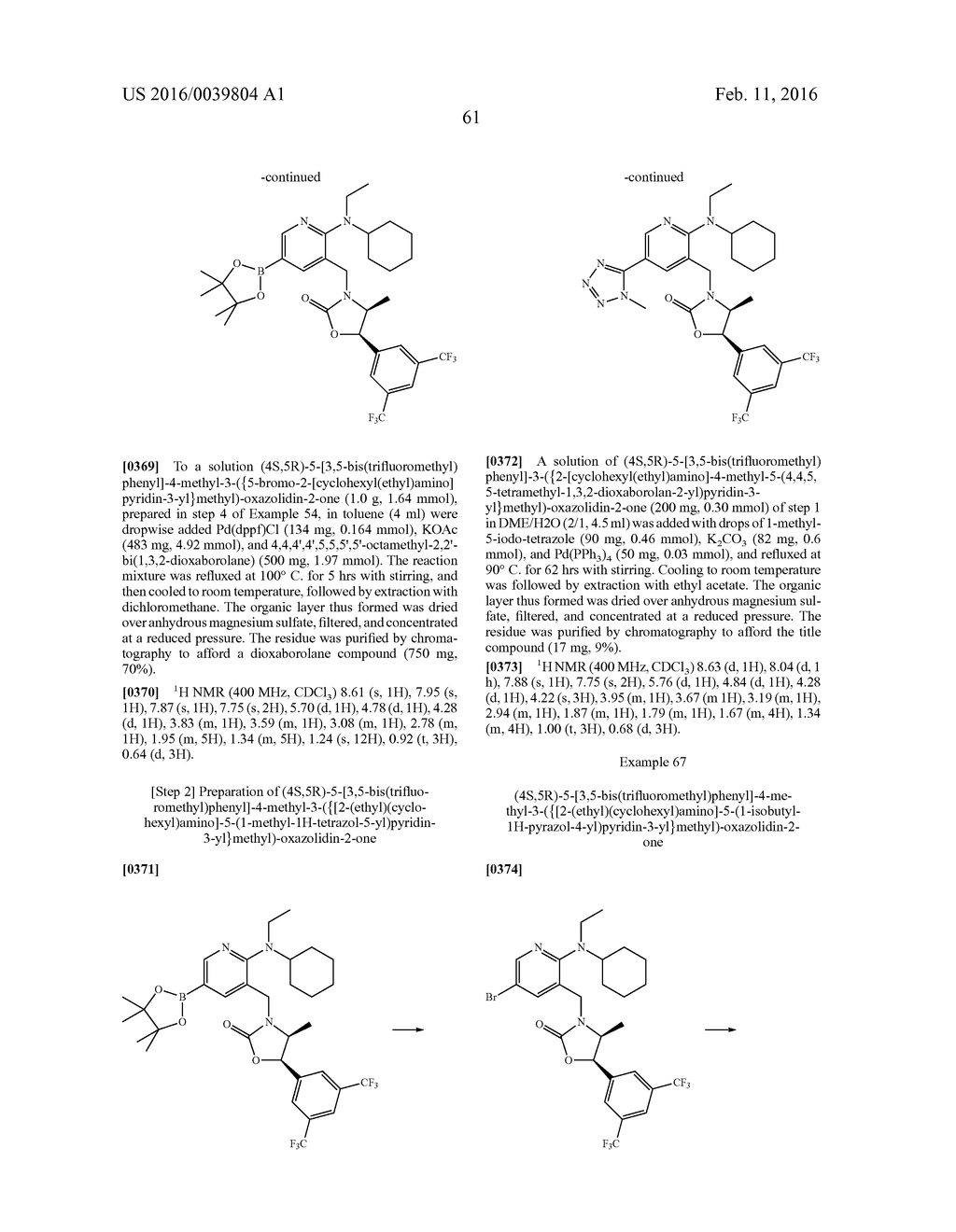 NOVEL OXAZOLIDINONE DERIVATIVE AS CETP INHIBITOR, ITS PREPARATION METHOD,     AND PHARMACEUTICAL COMPOSITION COMPRISING THE SAME - diagram, schematic, and image 62