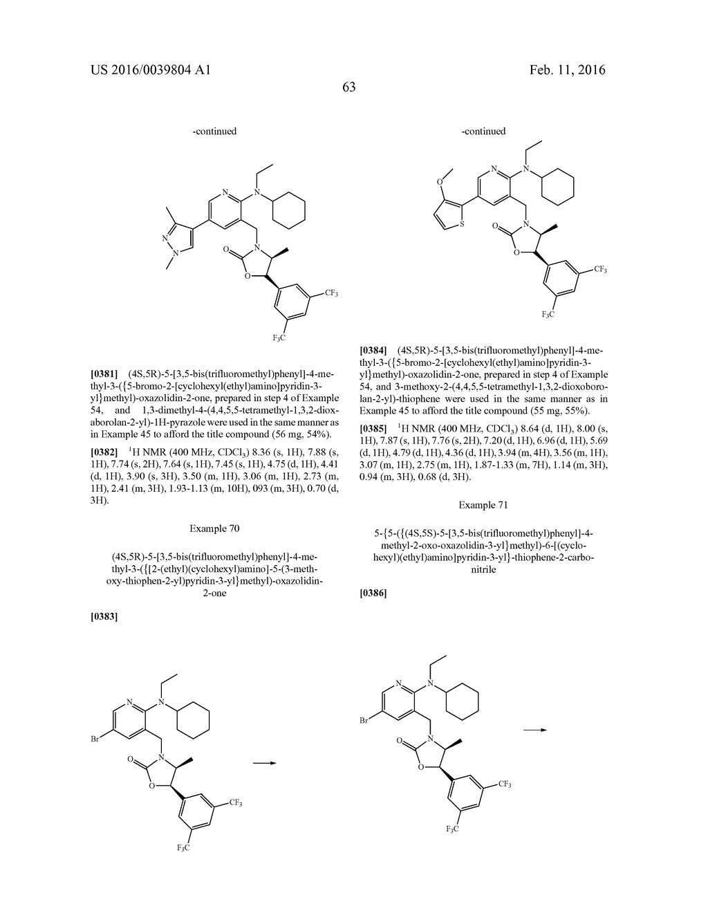 NOVEL OXAZOLIDINONE DERIVATIVE AS CETP INHIBITOR, ITS PREPARATION METHOD,     AND PHARMACEUTICAL COMPOSITION COMPRISING THE SAME - diagram, schematic, and image 64