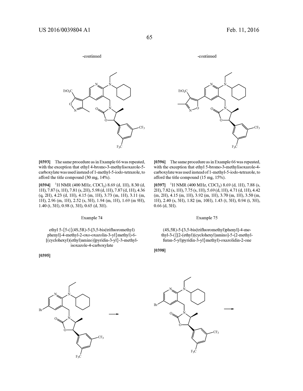 NOVEL OXAZOLIDINONE DERIVATIVE AS CETP INHIBITOR, ITS PREPARATION METHOD,     AND PHARMACEUTICAL COMPOSITION COMPRISING THE SAME - diagram, schematic, and image 66