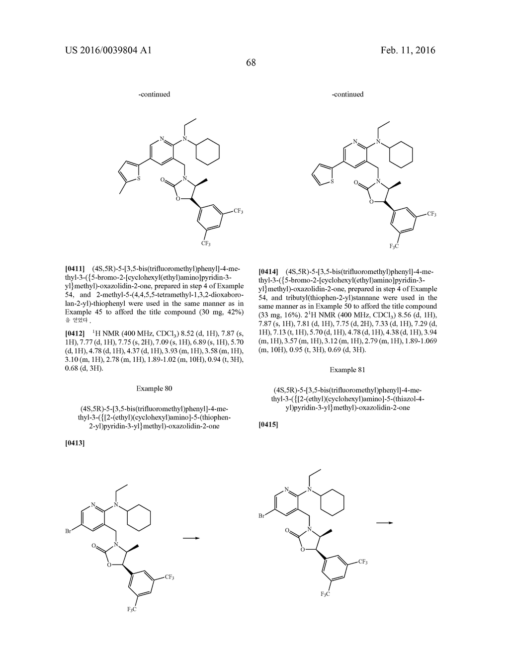 NOVEL OXAZOLIDINONE DERIVATIVE AS CETP INHIBITOR, ITS PREPARATION METHOD,     AND PHARMACEUTICAL COMPOSITION COMPRISING THE SAME - diagram, schematic, and image 69