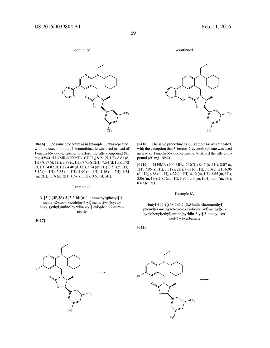 NOVEL OXAZOLIDINONE DERIVATIVE AS CETP INHIBITOR, ITS PREPARATION METHOD,     AND PHARMACEUTICAL COMPOSITION COMPRISING THE SAME - diagram, schematic, and image 70