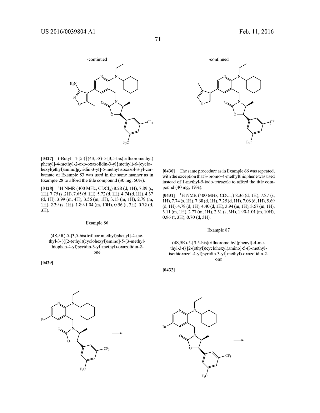 NOVEL OXAZOLIDINONE DERIVATIVE AS CETP INHIBITOR, ITS PREPARATION METHOD,     AND PHARMACEUTICAL COMPOSITION COMPRISING THE SAME - diagram, schematic, and image 72