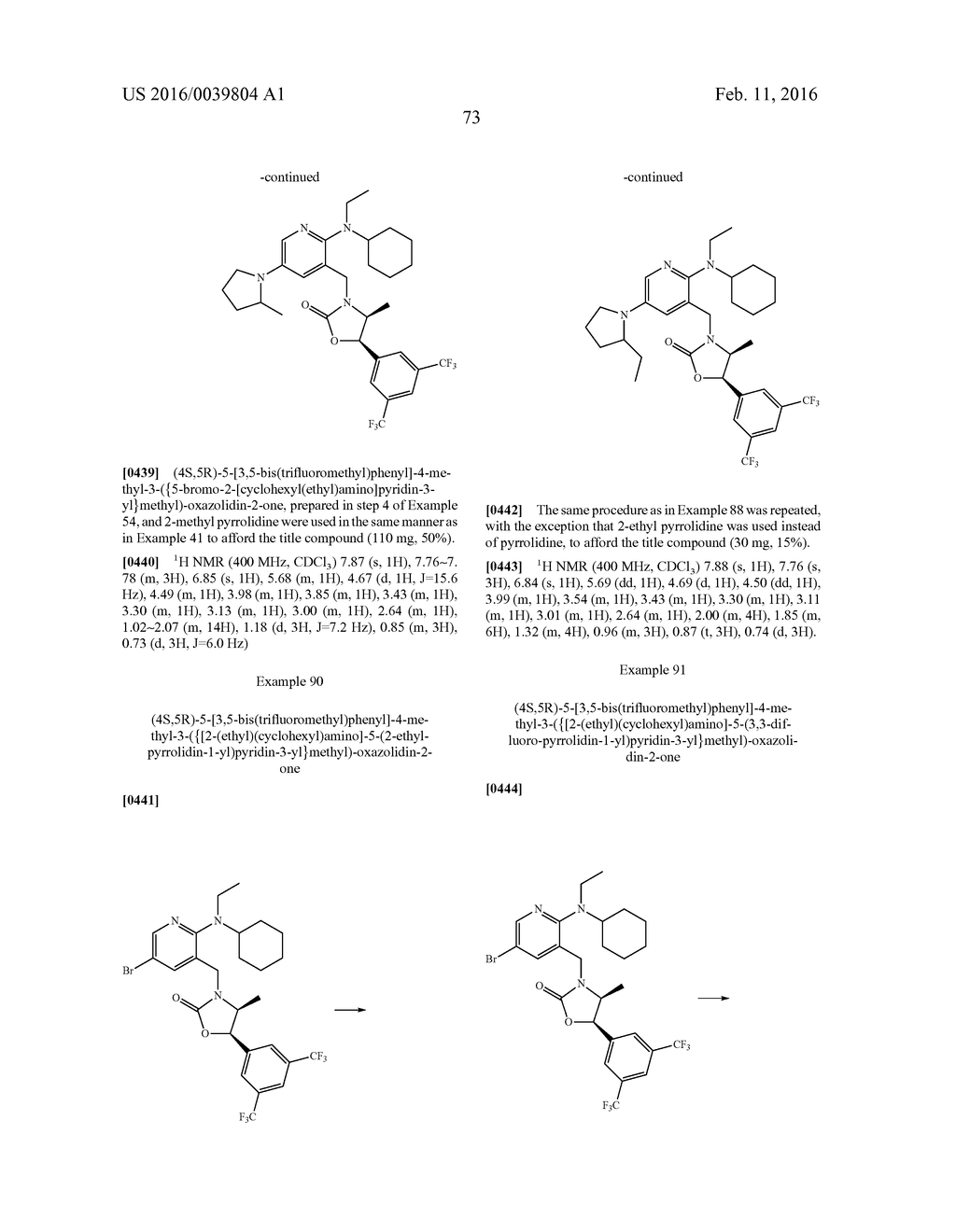 NOVEL OXAZOLIDINONE DERIVATIVE AS CETP INHIBITOR, ITS PREPARATION METHOD,     AND PHARMACEUTICAL COMPOSITION COMPRISING THE SAME - diagram, schematic, and image 74