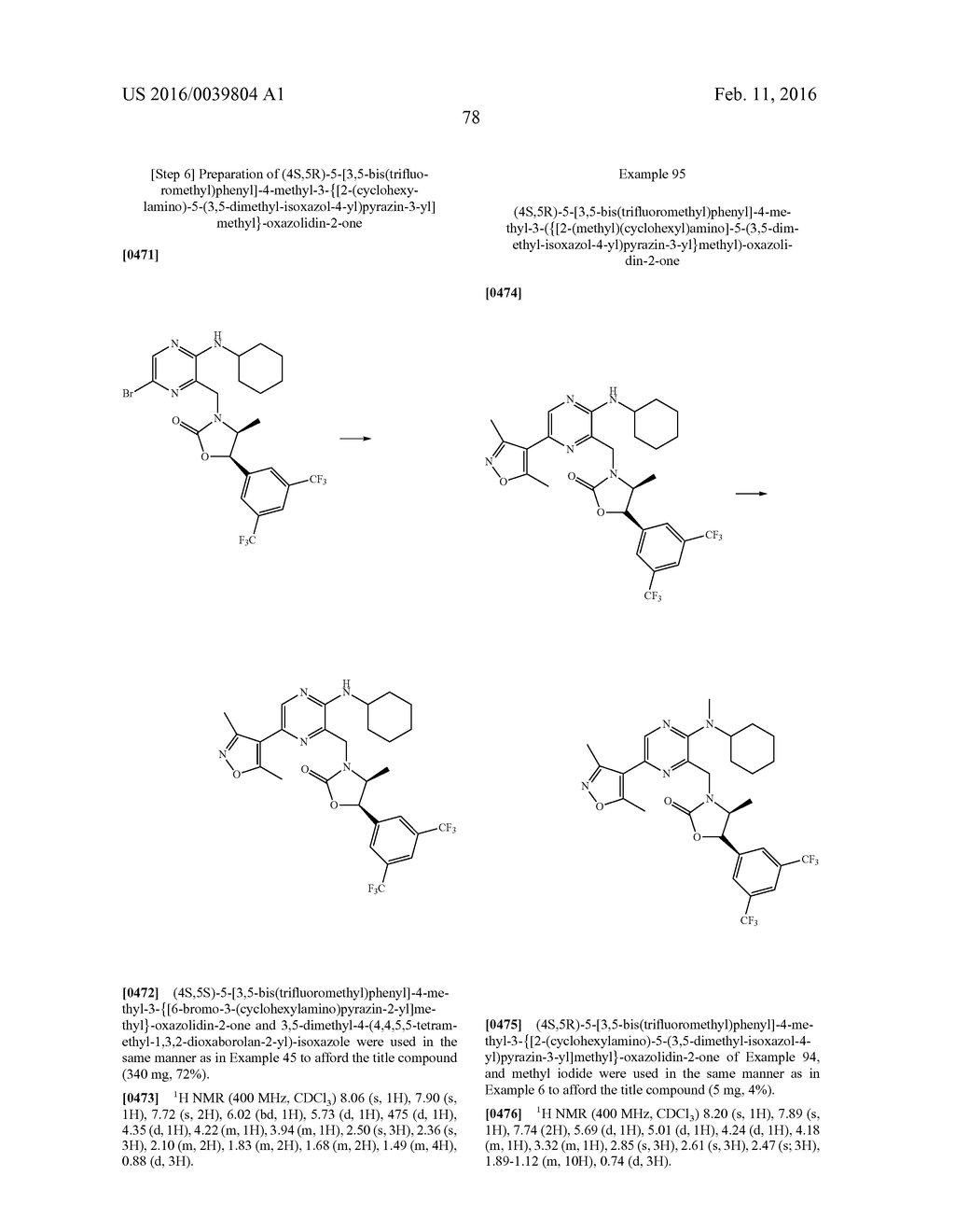 NOVEL OXAZOLIDINONE DERIVATIVE AS CETP INHIBITOR, ITS PREPARATION METHOD,     AND PHARMACEUTICAL COMPOSITION COMPRISING THE SAME - diagram, schematic, and image 79