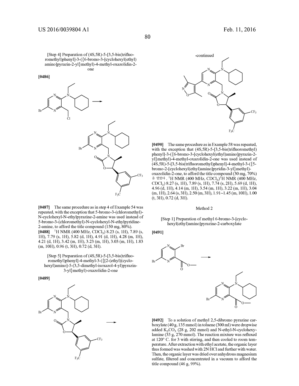 NOVEL OXAZOLIDINONE DERIVATIVE AS CETP INHIBITOR, ITS PREPARATION METHOD,     AND PHARMACEUTICAL COMPOSITION COMPRISING THE SAME - diagram, schematic, and image 81