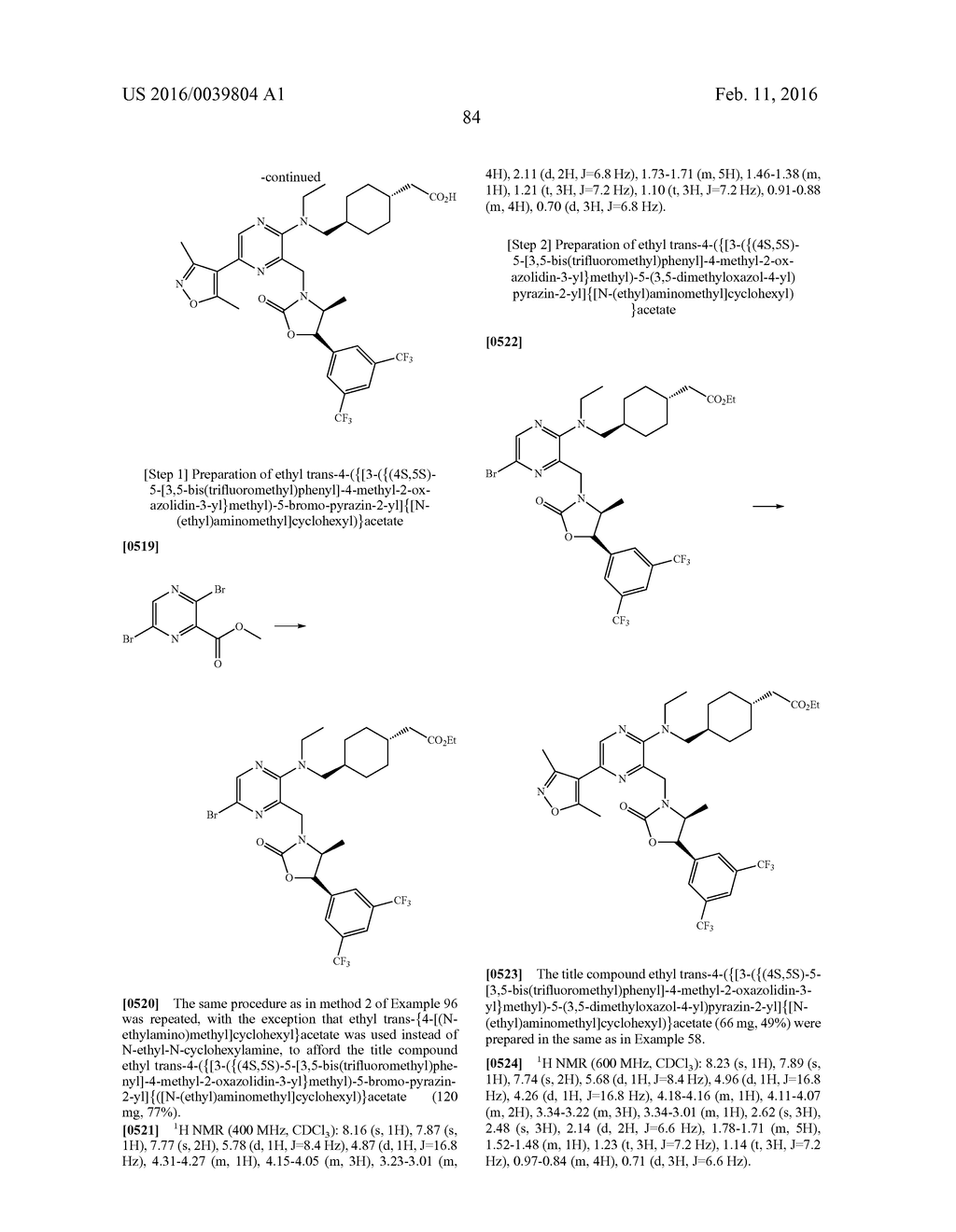 NOVEL OXAZOLIDINONE DERIVATIVE AS CETP INHIBITOR, ITS PREPARATION METHOD,     AND PHARMACEUTICAL COMPOSITION COMPRISING THE SAME - diagram, schematic, and image 85
