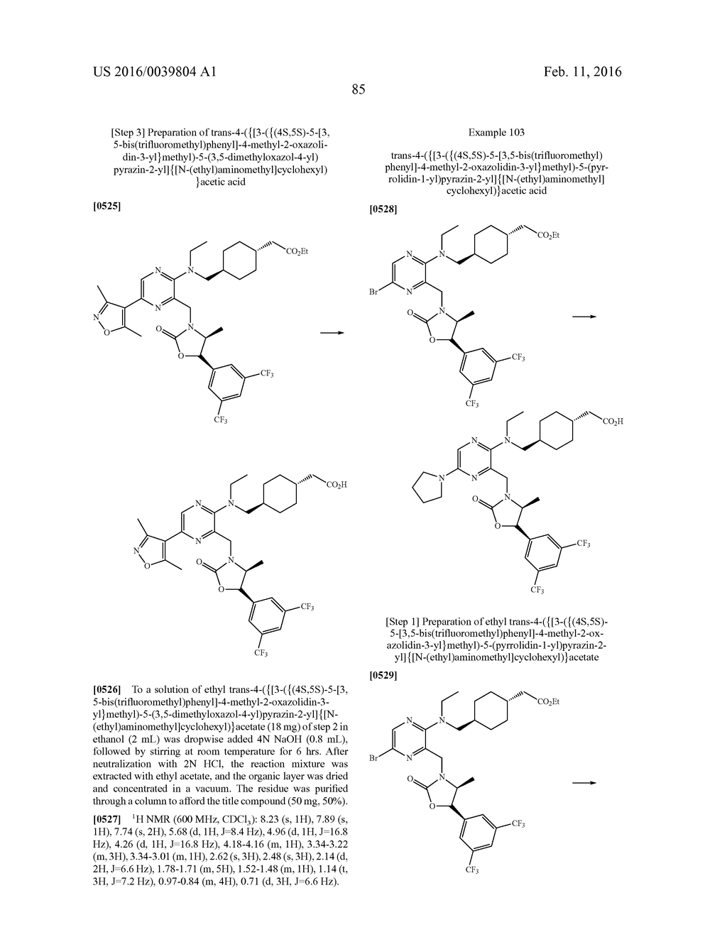 NOVEL OXAZOLIDINONE DERIVATIVE AS CETP INHIBITOR, ITS PREPARATION METHOD,     AND PHARMACEUTICAL COMPOSITION COMPRISING THE SAME - diagram, schematic, and image 86