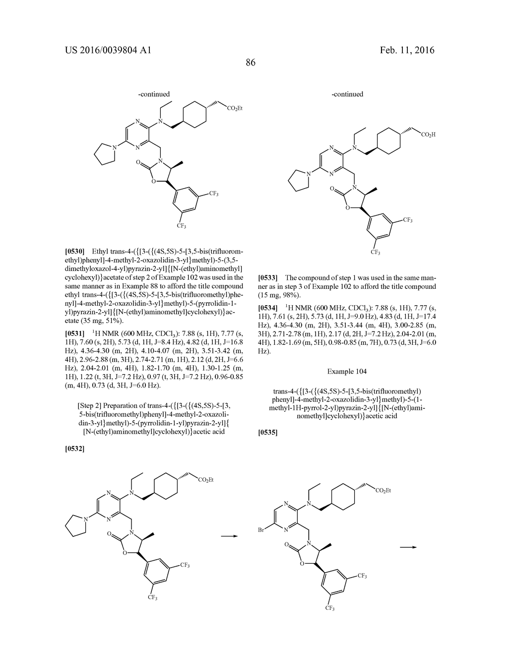 NOVEL OXAZOLIDINONE DERIVATIVE AS CETP INHIBITOR, ITS PREPARATION METHOD,     AND PHARMACEUTICAL COMPOSITION COMPRISING THE SAME - diagram, schematic, and image 87