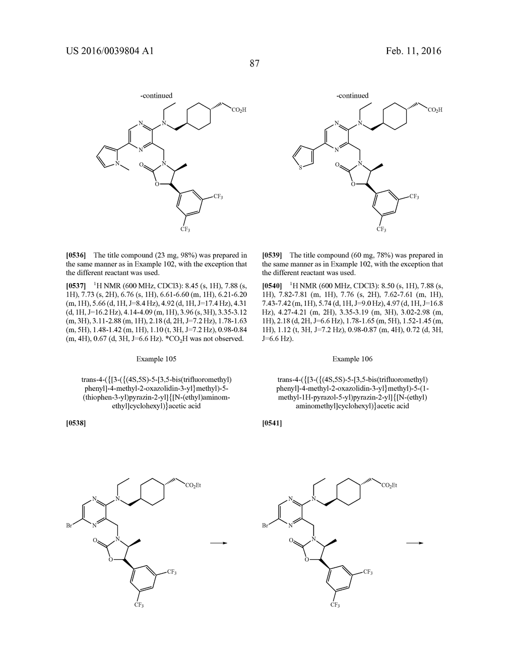 NOVEL OXAZOLIDINONE DERIVATIVE AS CETP INHIBITOR, ITS PREPARATION METHOD,     AND PHARMACEUTICAL COMPOSITION COMPRISING THE SAME - diagram, schematic, and image 88