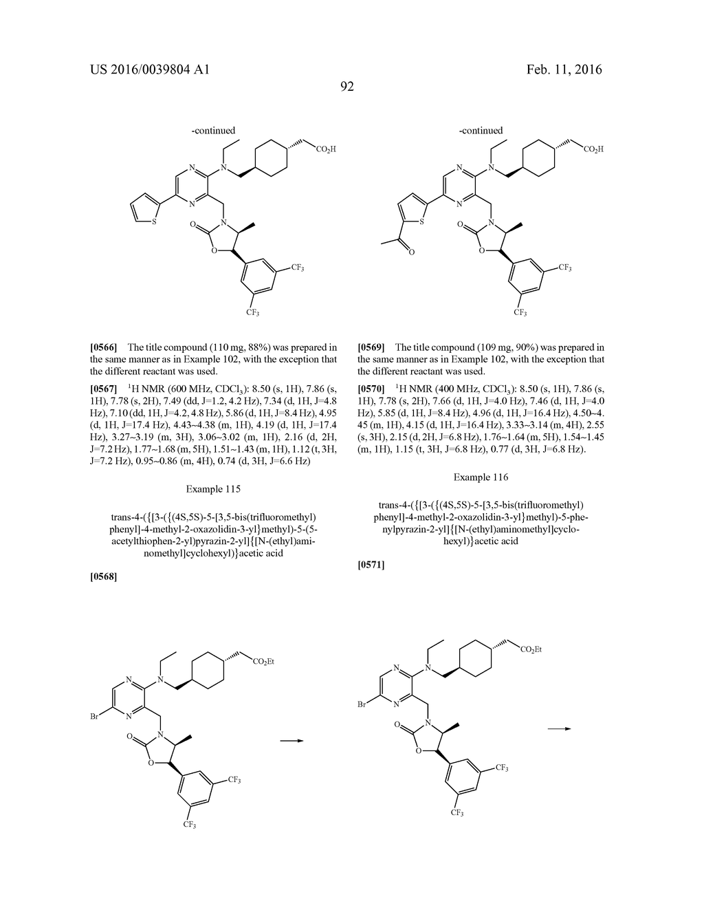 NOVEL OXAZOLIDINONE DERIVATIVE AS CETP INHIBITOR, ITS PREPARATION METHOD,     AND PHARMACEUTICAL COMPOSITION COMPRISING THE SAME - diagram, schematic, and image 93