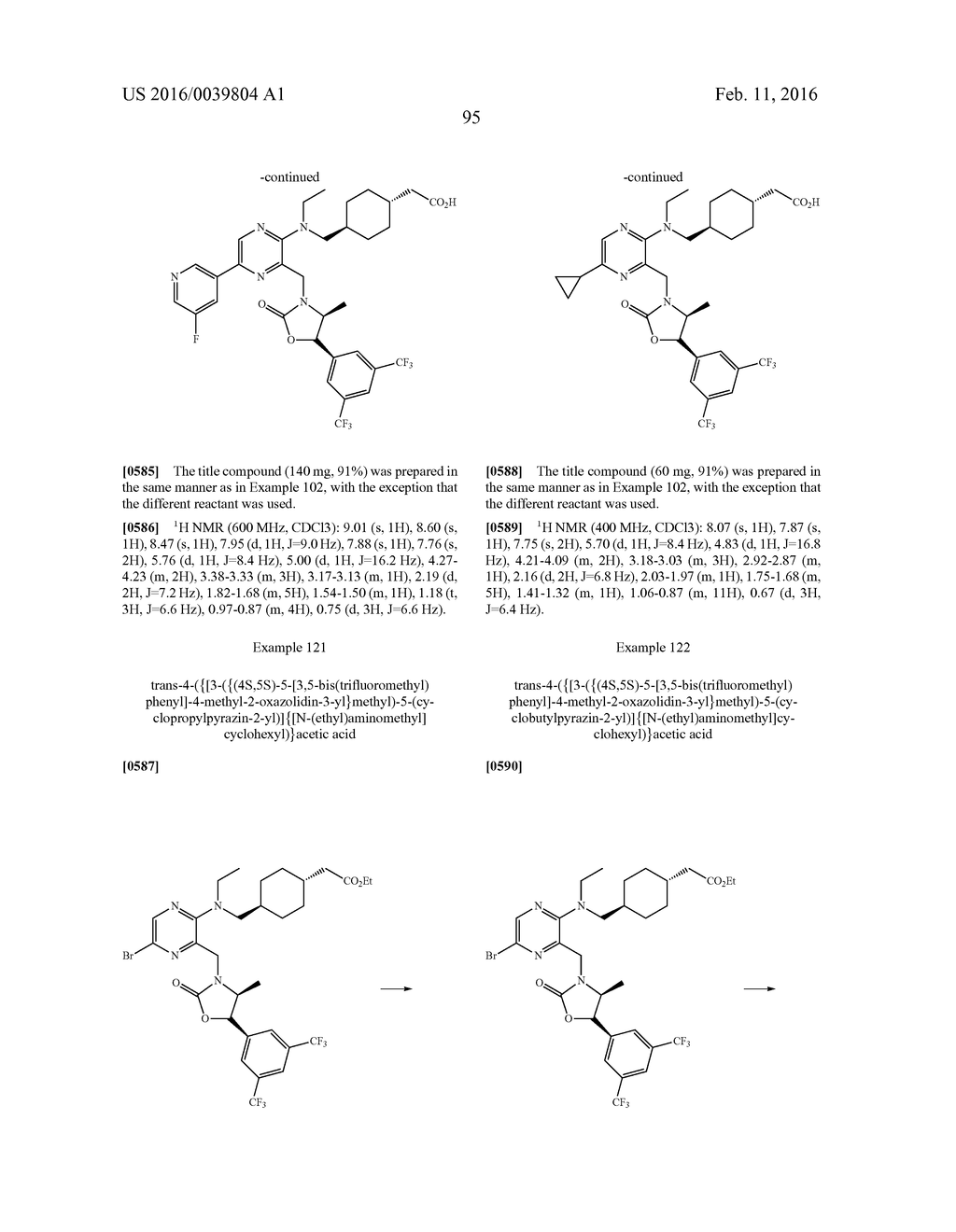 NOVEL OXAZOLIDINONE DERIVATIVE AS CETP INHIBITOR, ITS PREPARATION METHOD,     AND PHARMACEUTICAL COMPOSITION COMPRISING THE SAME - diagram, schematic, and image 96