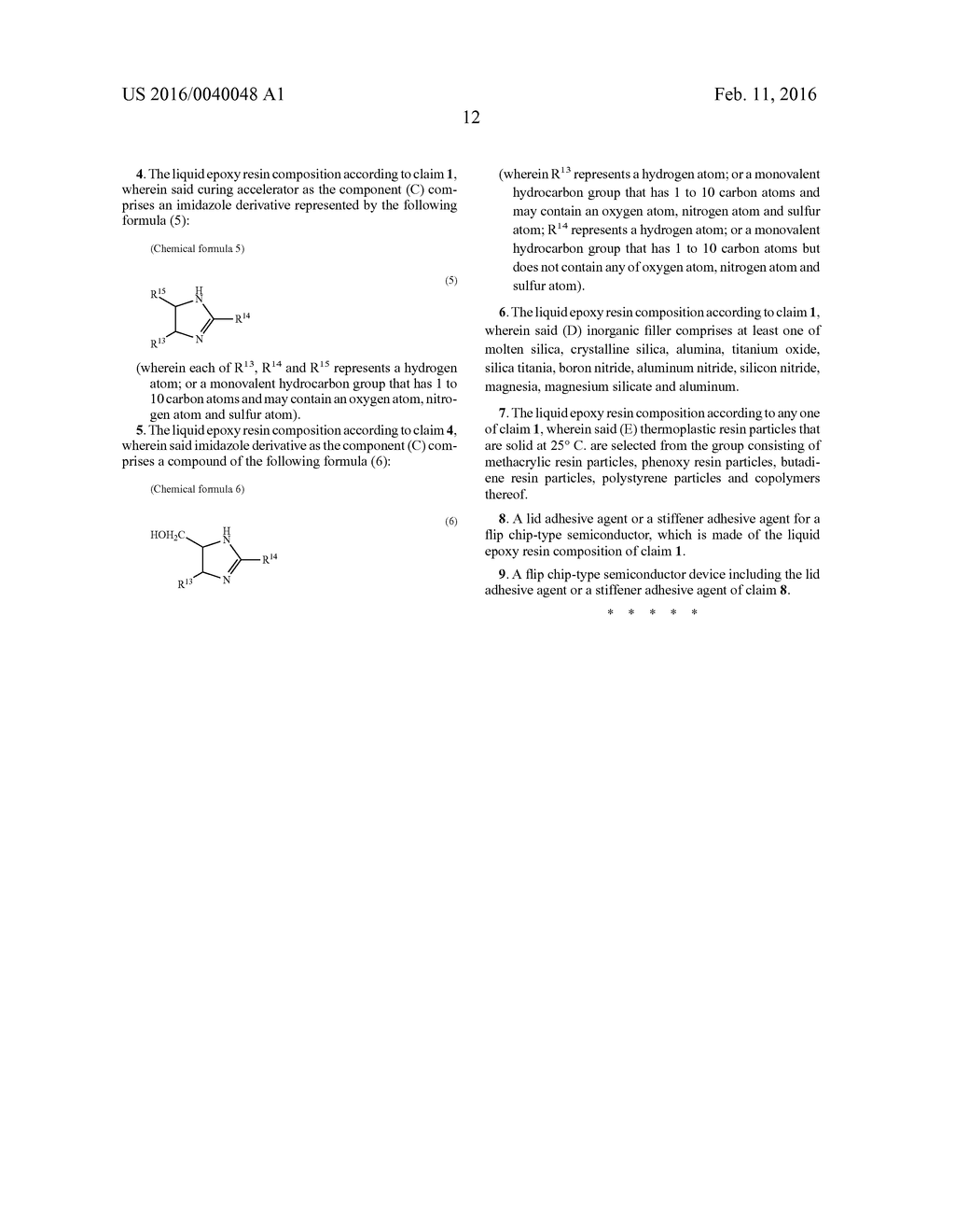 LIQUID EPOXY RESIN COMPOSITION AND ADHESIVE AGENT FOR HEATSINK AND     STIFFENER - diagram, schematic, and image 14