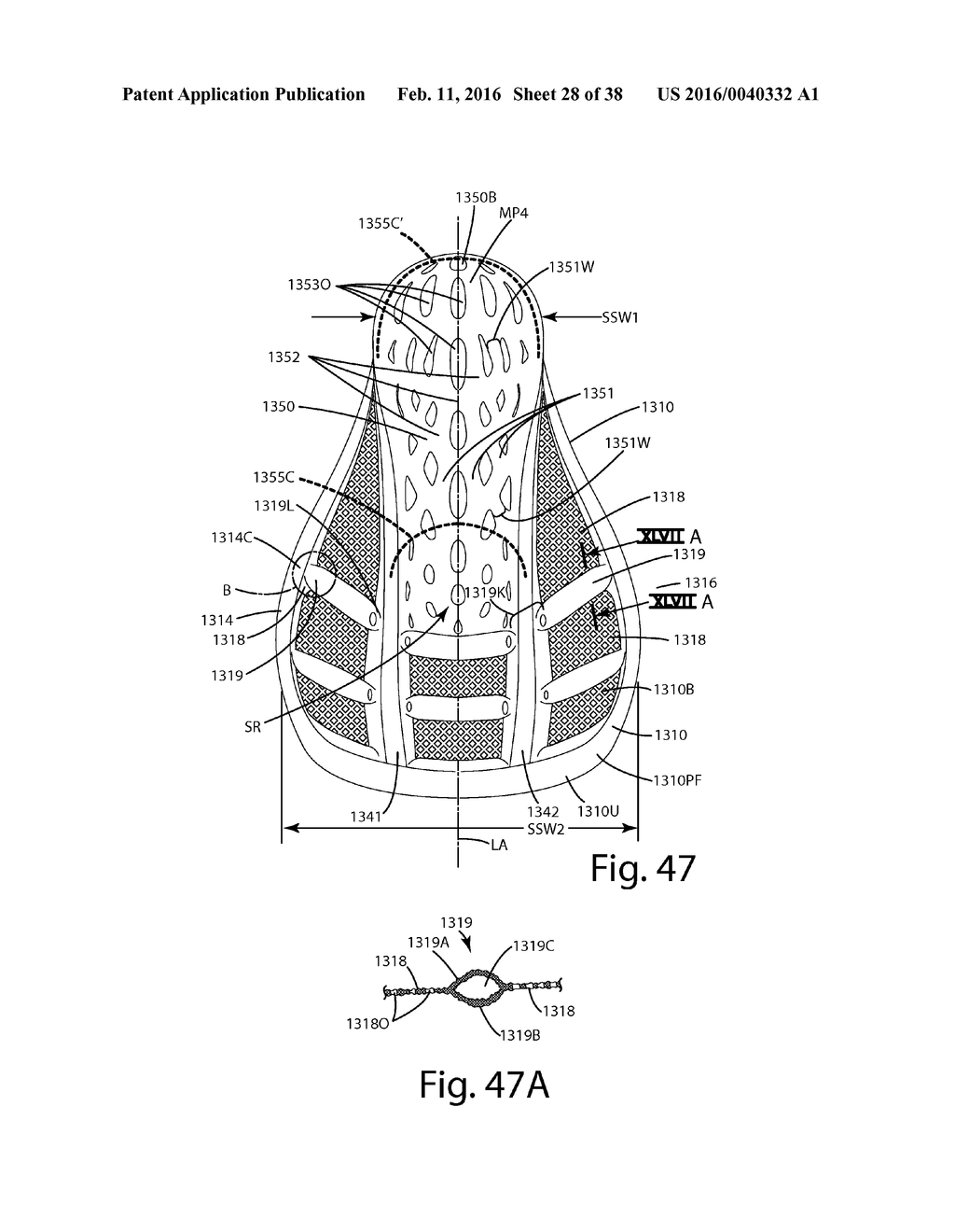 LACROSSE HEAD POCKET AND RELATED METHOD OF MANUFACTURE - diagram, schematic, and image 29