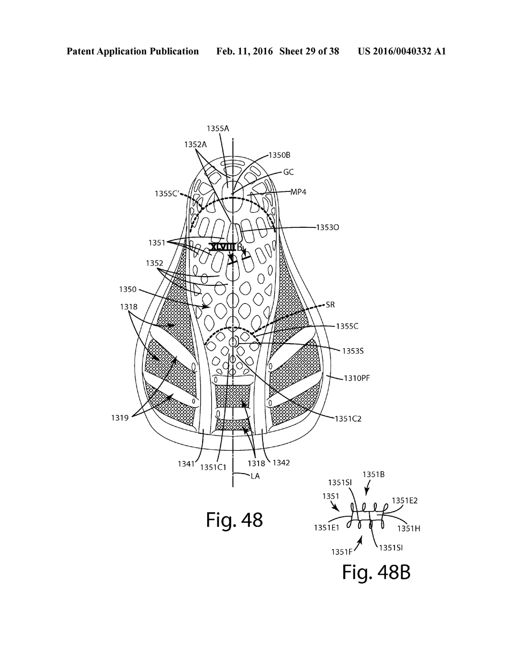 LACROSSE HEAD POCKET AND RELATED METHOD OF MANUFACTURE - diagram, schematic, and image 30