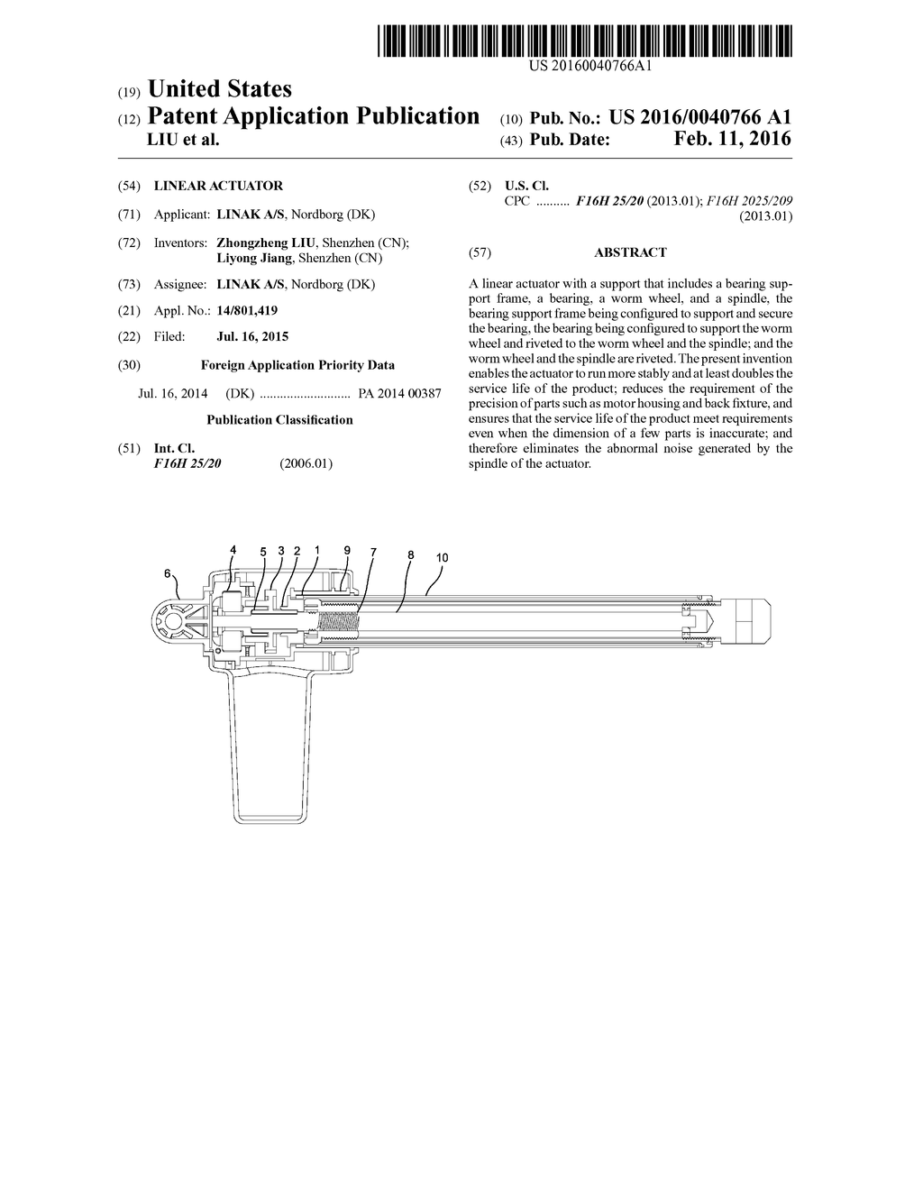 LINEAR ACTUATOR - diagram, schematic, and image 01