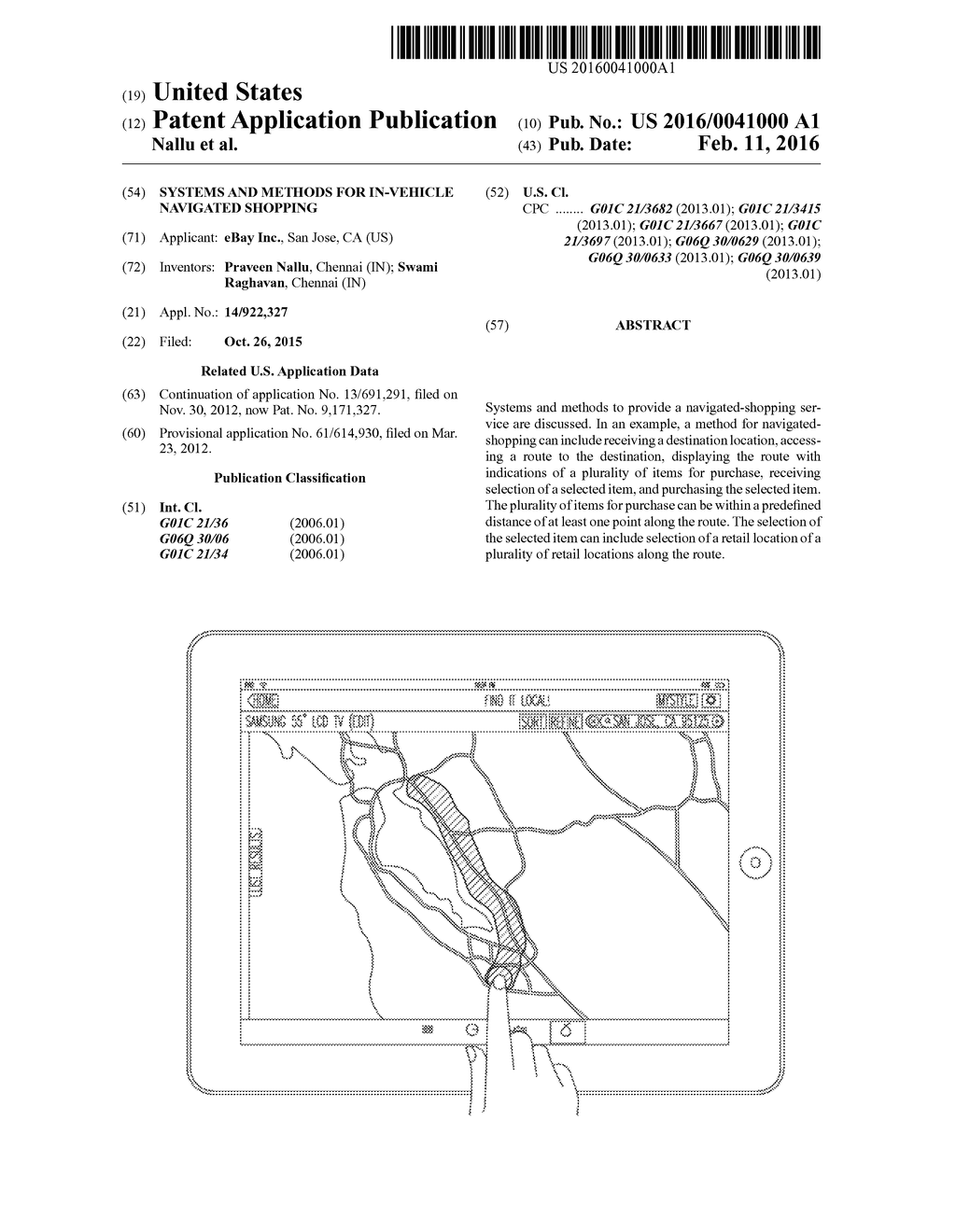 SYSTEMS AND METHODS FOR IN-VEHICLE NAVIGATED SHOPPING - diagram, schematic, and image 01