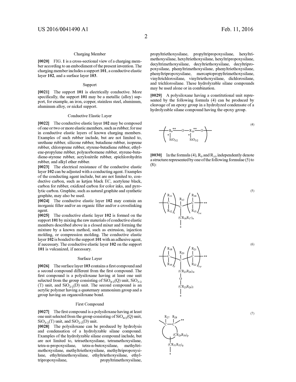 CHARGING MEMBER, PROCESS CARTRIDGE, AND ELECTROPHOTOGRAPHIC IMAGE FORMING     APPARATUS - diagram, schematic, and image 06