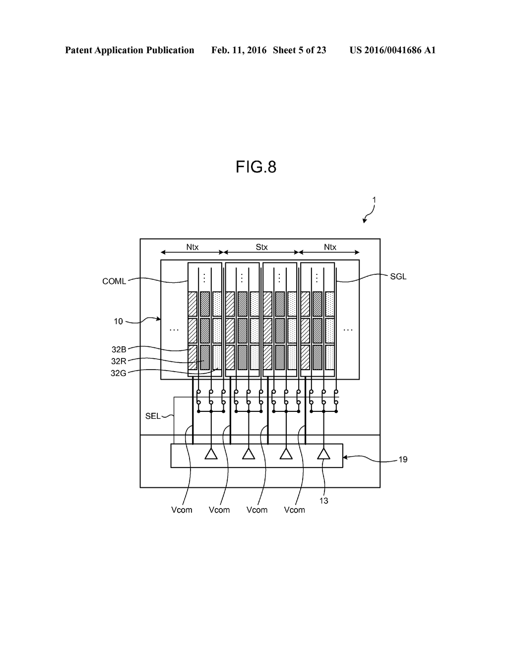 DISPLAY DEVICE WITH TOUCH DETECTION FUNCTION AND ELECTRONIC APPARATUS - diagram, schematic, and image 06