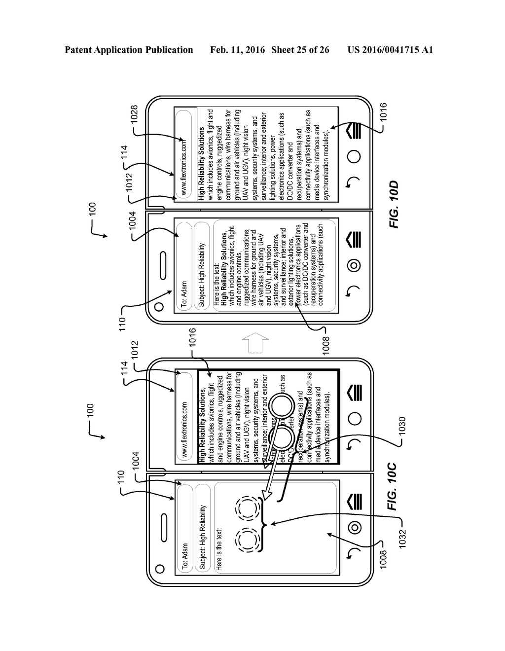 METHOD AND SYSTEM FOR PERFORMING COPY-PASTE OPERATIONS ON A DEVICE VIA     USER GESTURES - diagram, schematic, and image 26