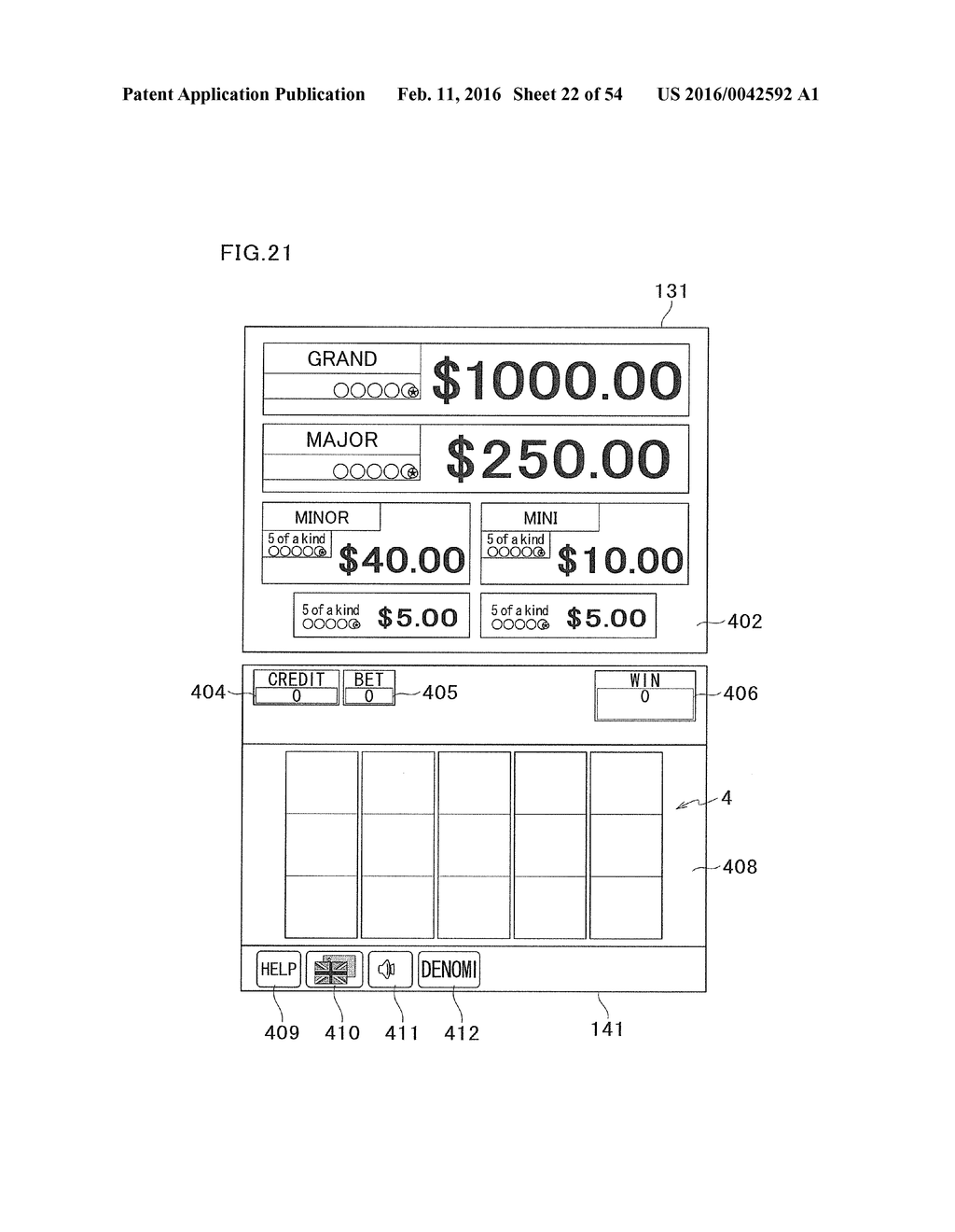 GAMING MACHINE EXECUTING GAME CAPABLE OF AWARDING SPECIAL BONUS AND METHOD     OF CONTROLLING GAMING MACHINE - diagram, schematic, and image 23