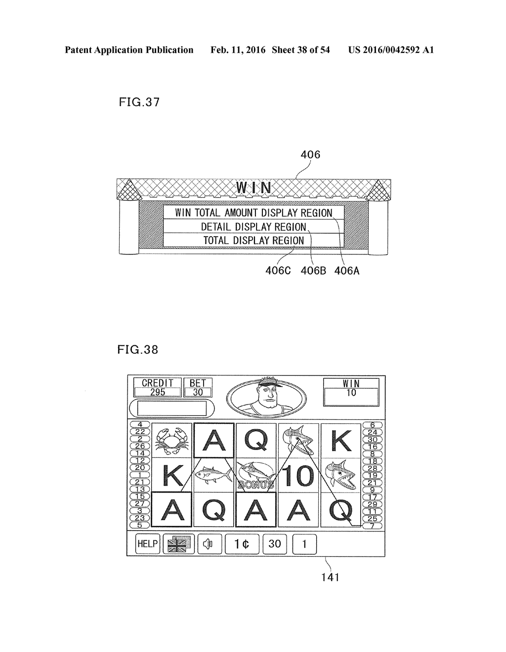 GAMING MACHINE EXECUTING GAME CAPABLE OF AWARDING SPECIAL BONUS AND METHOD     OF CONTROLLING GAMING MACHINE - diagram, schematic, and image 39