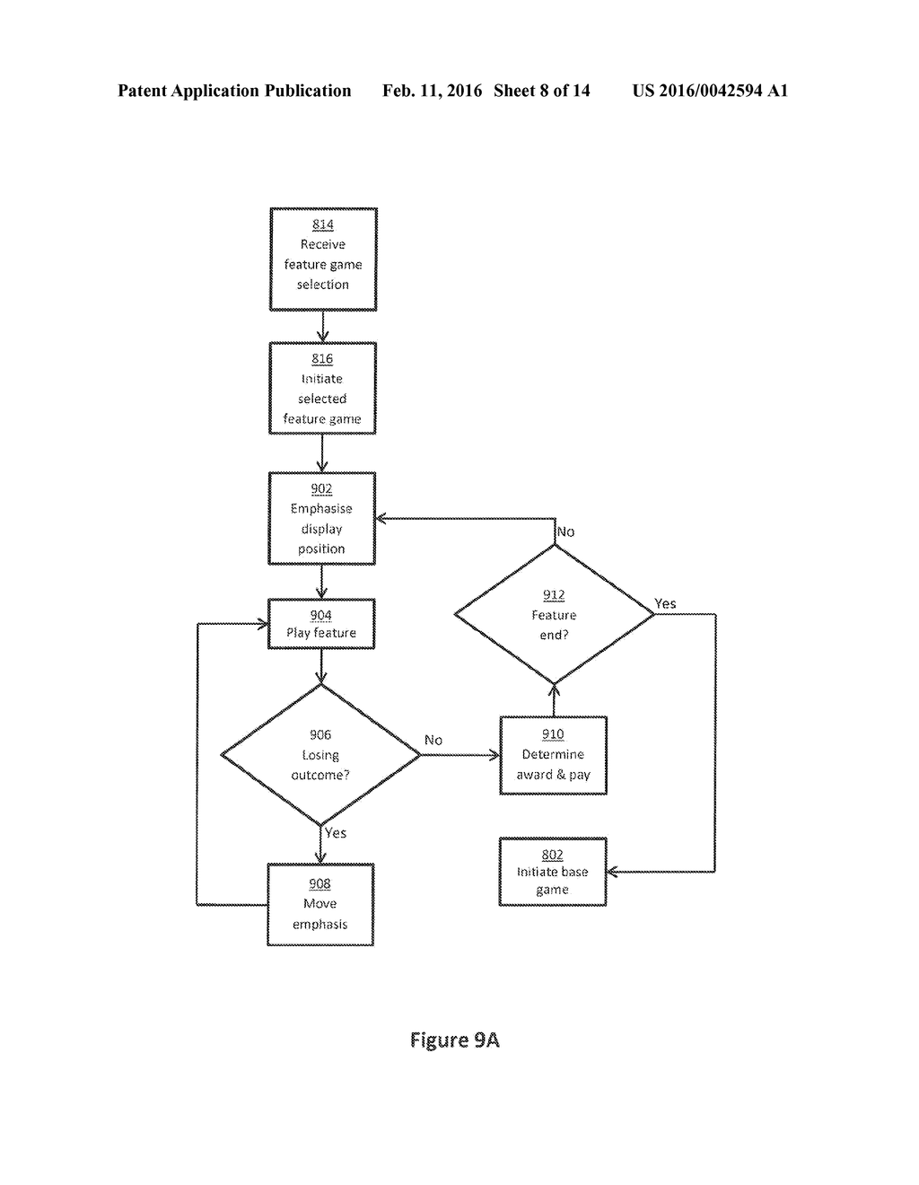 Method and System for Providing a Feature Game - diagram, schematic, and image 09