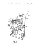 DE-SWAGE MACHINE FOR REMOVAL OF A HEAD FROM A HEAD STACK ASSEMBLY AND     METHOD OF USING THE SAME diagram and image