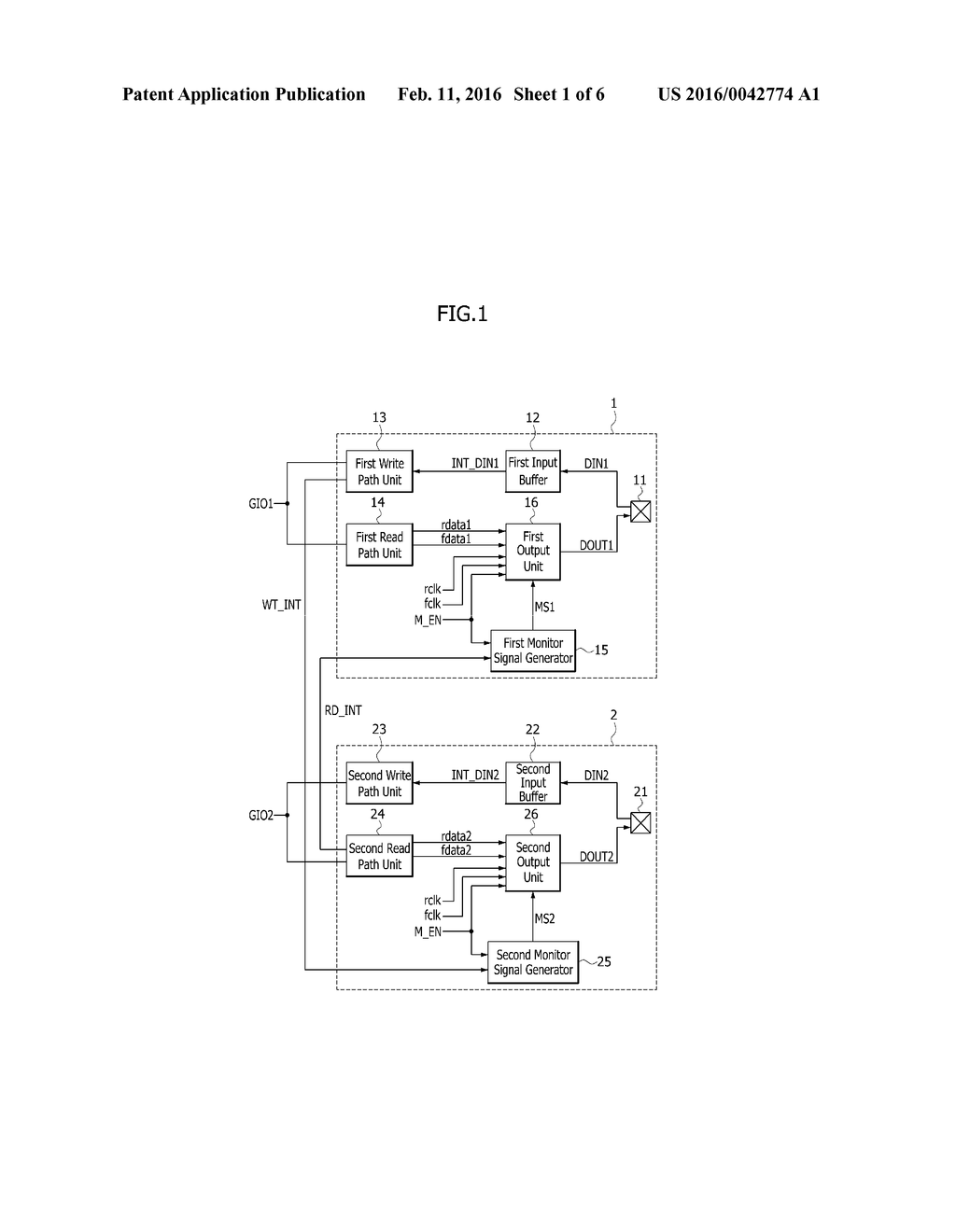 SEMICONDUCTOR MEMORY DEVICE FOR CONDUCTING MONITORING OPERATION TO VERIFY     READ AND WRITE OPERATIONS - diagram, schematic, and image 02