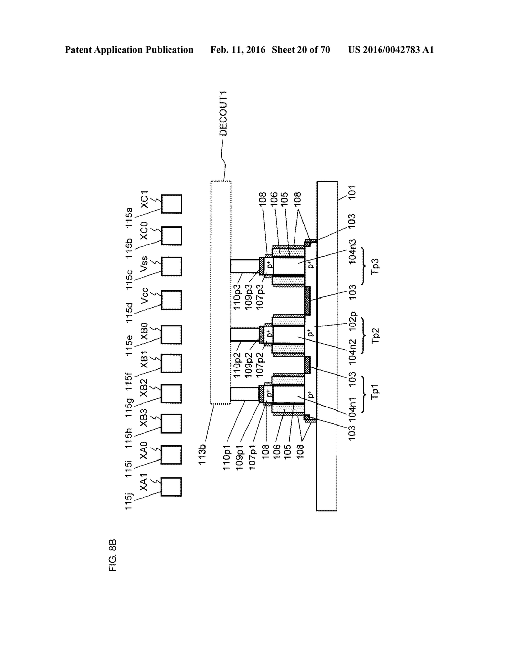 SEMICONDUCTOR DEVICE WITH A PLURALITY OF SURROUNDING GATE TRANSISTORS - diagram, schematic, and image 21