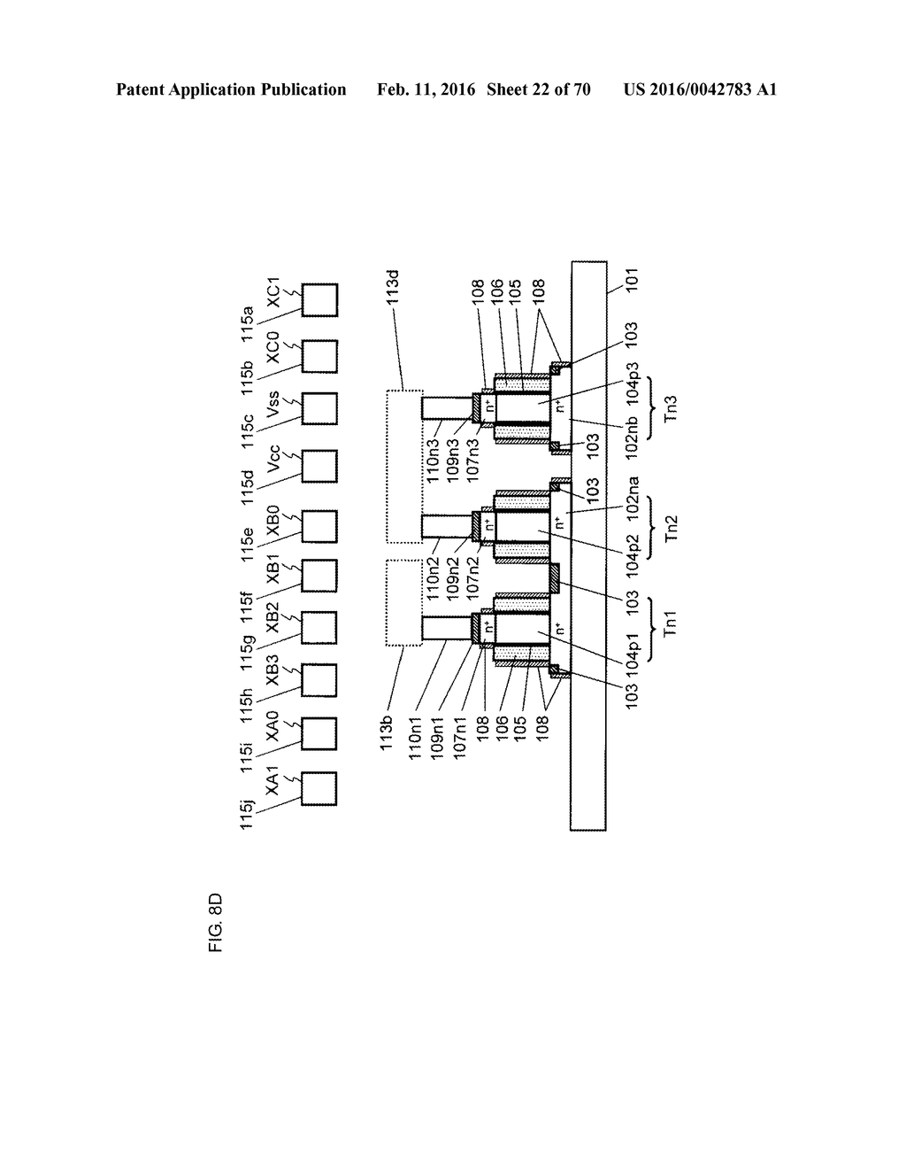 SEMICONDUCTOR DEVICE WITH A PLURALITY OF SURROUNDING GATE TRANSISTORS - diagram, schematic, and image 23