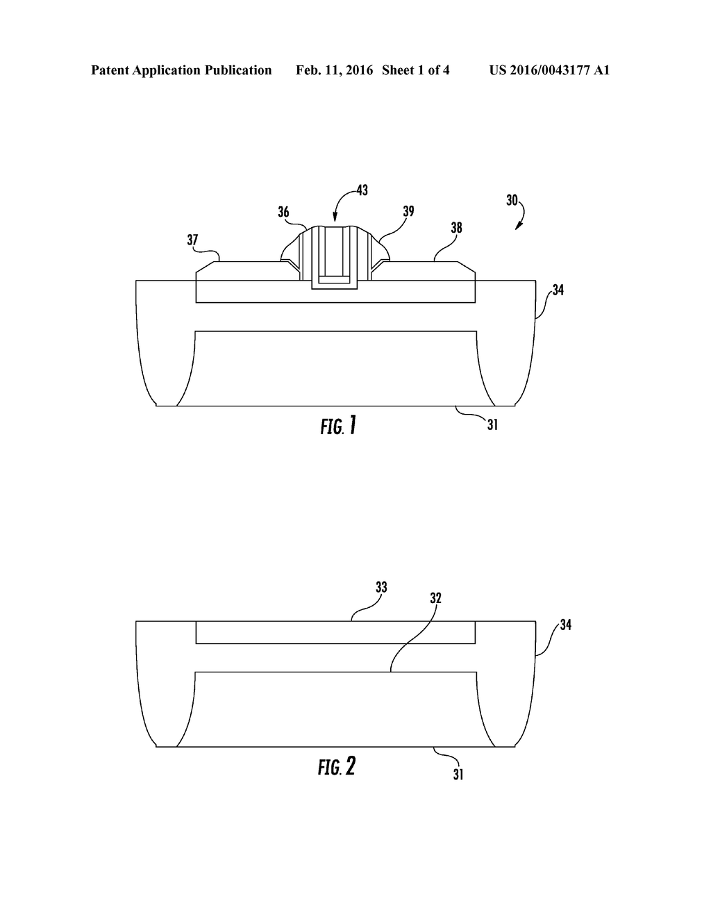 SEMICONDUCTOR DEVICE WITH THINNED CHANNEL REGION AND RELATED METHODS - diagram, schematic, and image 02