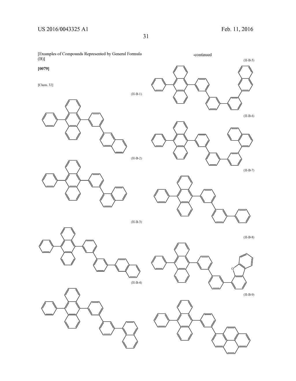 COMPOSITION FOR ORGANIC ELECTROLUMINESCENT ELEMENT, ORGANIC     ELECTROLUMINESCENT ELEMENT, DISPLAY AND LIGHTING - diagram, schematic, and image 33