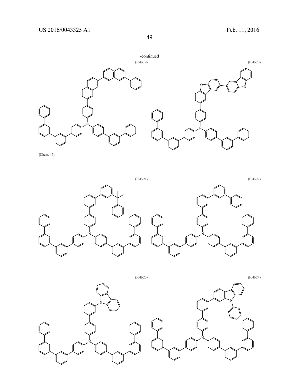 COMPOSITION FOR ORGANIC ELECTROLUMINESCENT ELEMENT, ORGANIC     ELECTROLUMINESCENT ELEMENT, DISPLAY AND LIGHTING - diagram, schematic, and image 51