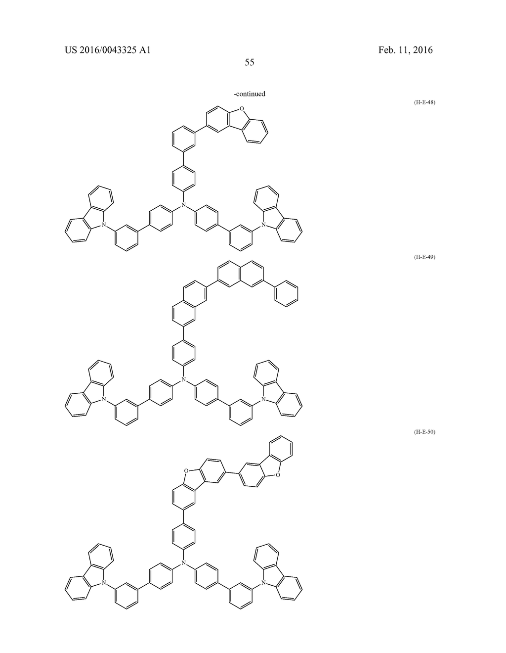 COMPOSITION FOR ORGANIC ELECTROLUMINESCENT ELEMENT, ORGANIC     ELECTROLUMINESCENT ELEMENT, DISPLAY AND LIGHTING - diagram, schematic, and image 57